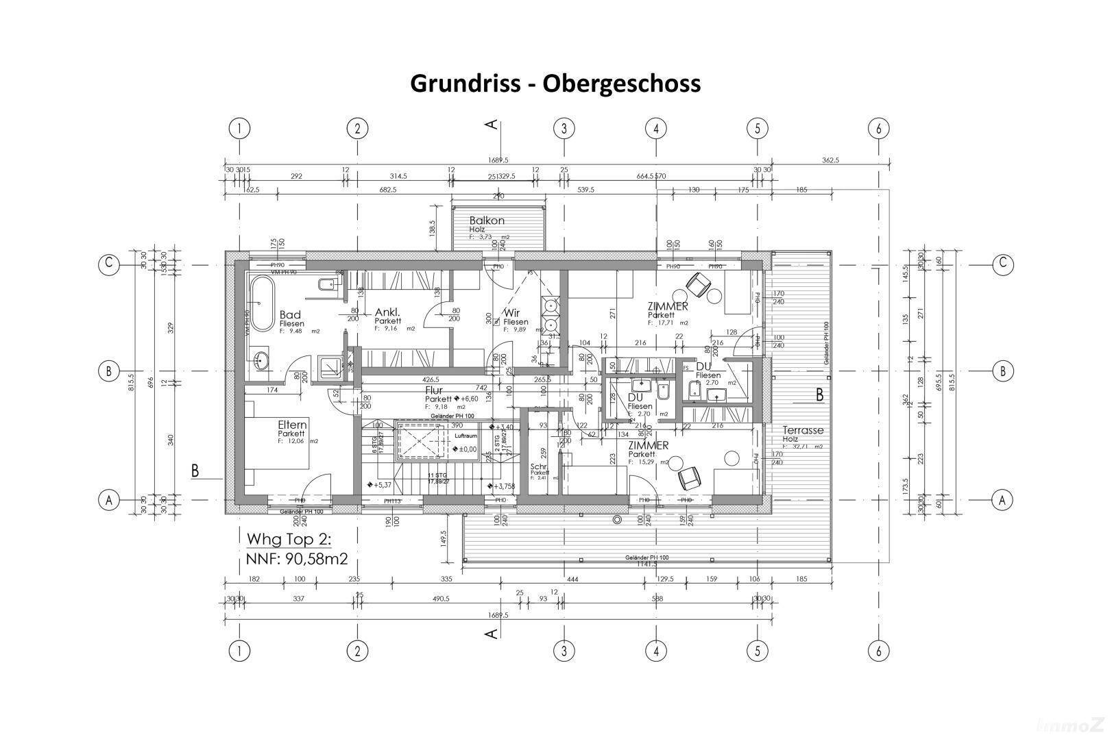 Grundriss Obergeschoss