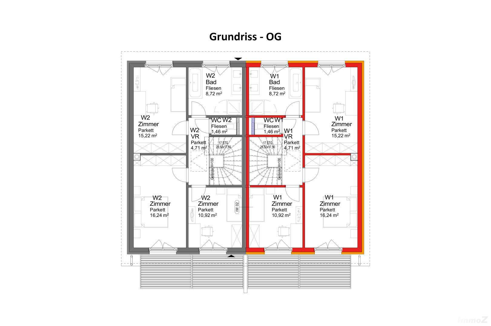 Grundriss W1 - OG