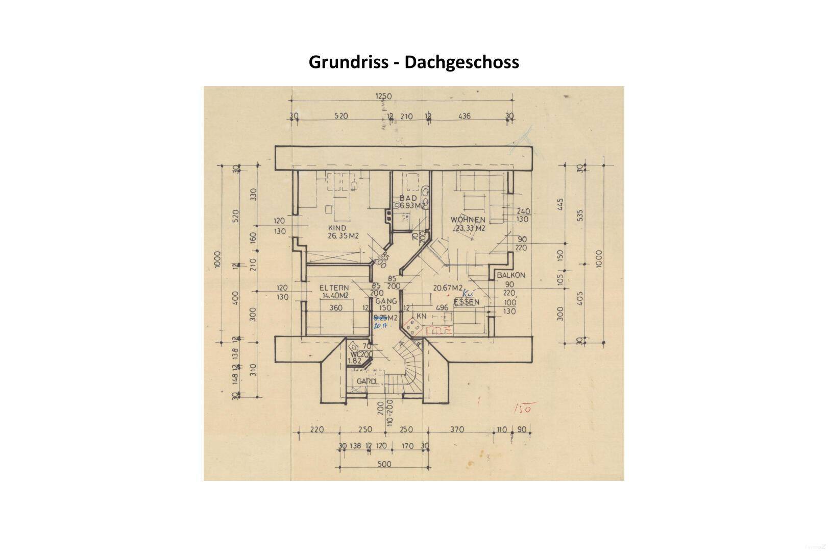 Grundriss Dachgeschoss