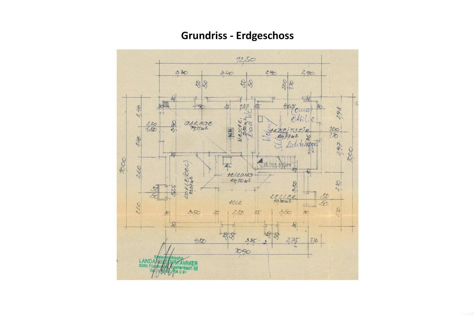 Grundriss Kellergeschoss