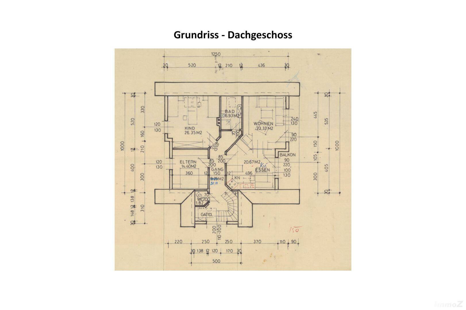 Grundriss Dachgeschoss