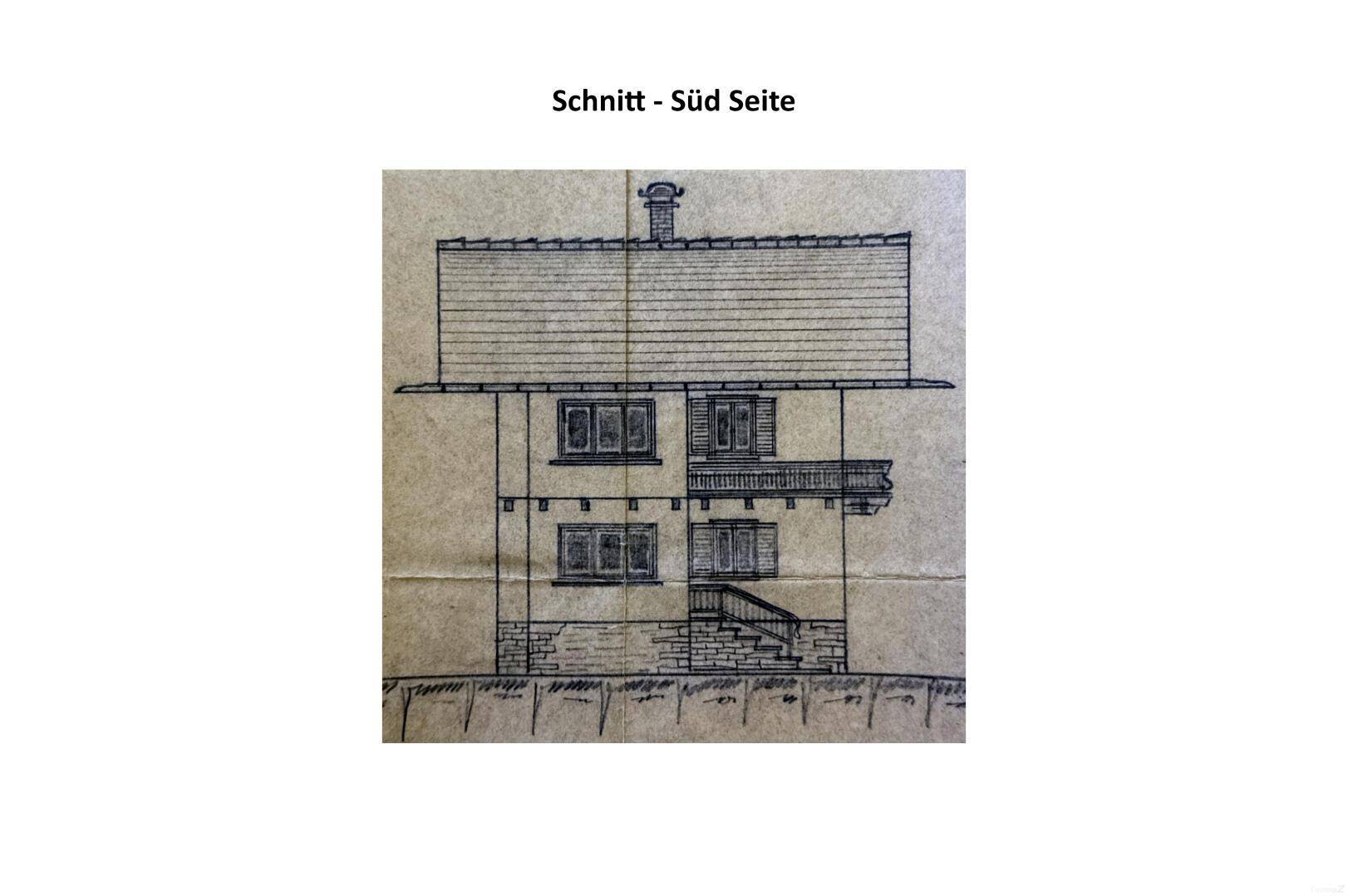 Schnitt Süd Seite