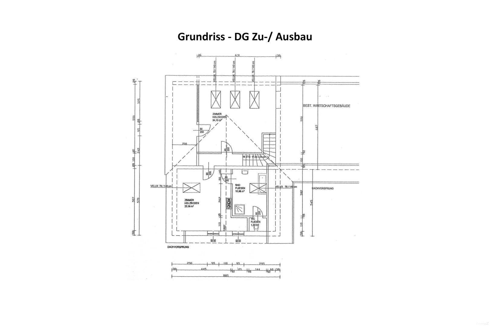 Grundriss - DG Zu- und Ausbau Wirtschaftsgebäude
