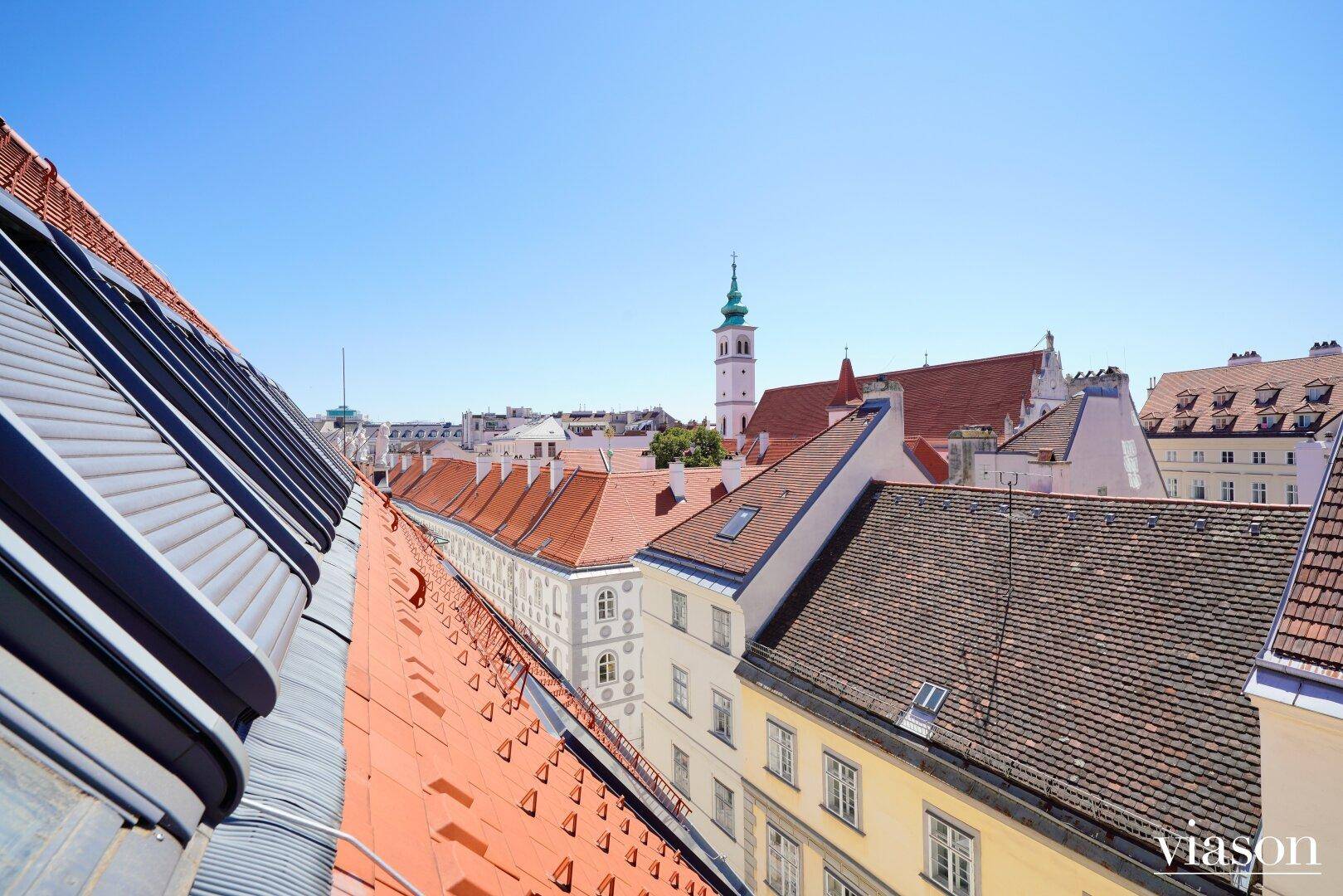 Blick Fenster Wohnküche