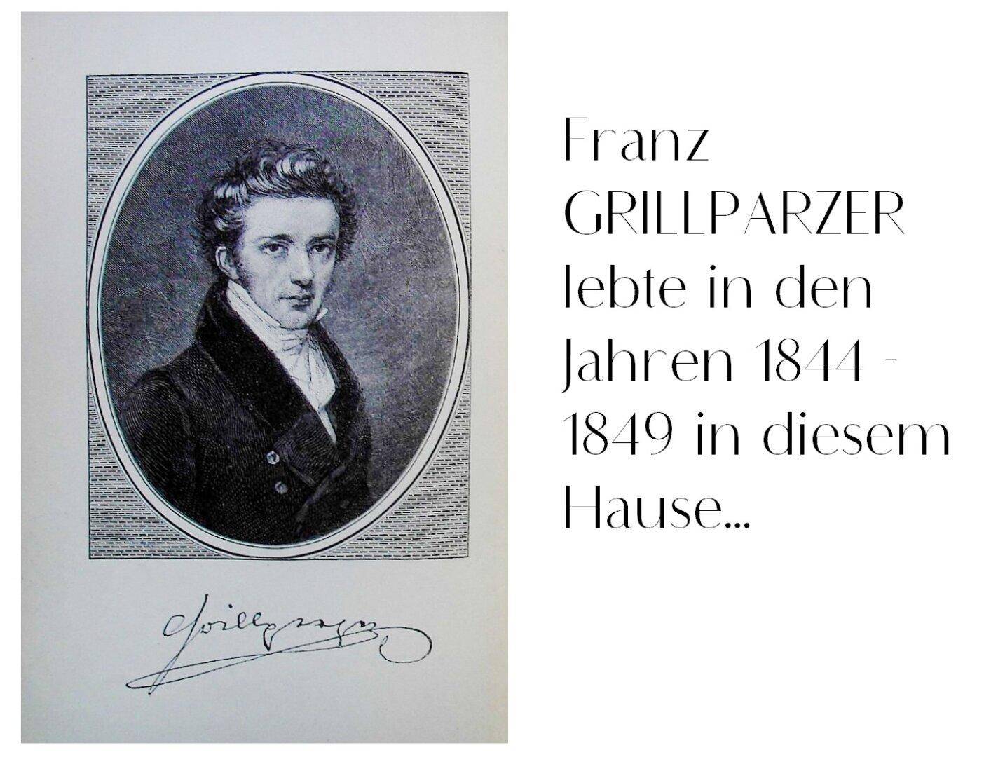 Österreichische Nationaldichter Franz Grillparzer