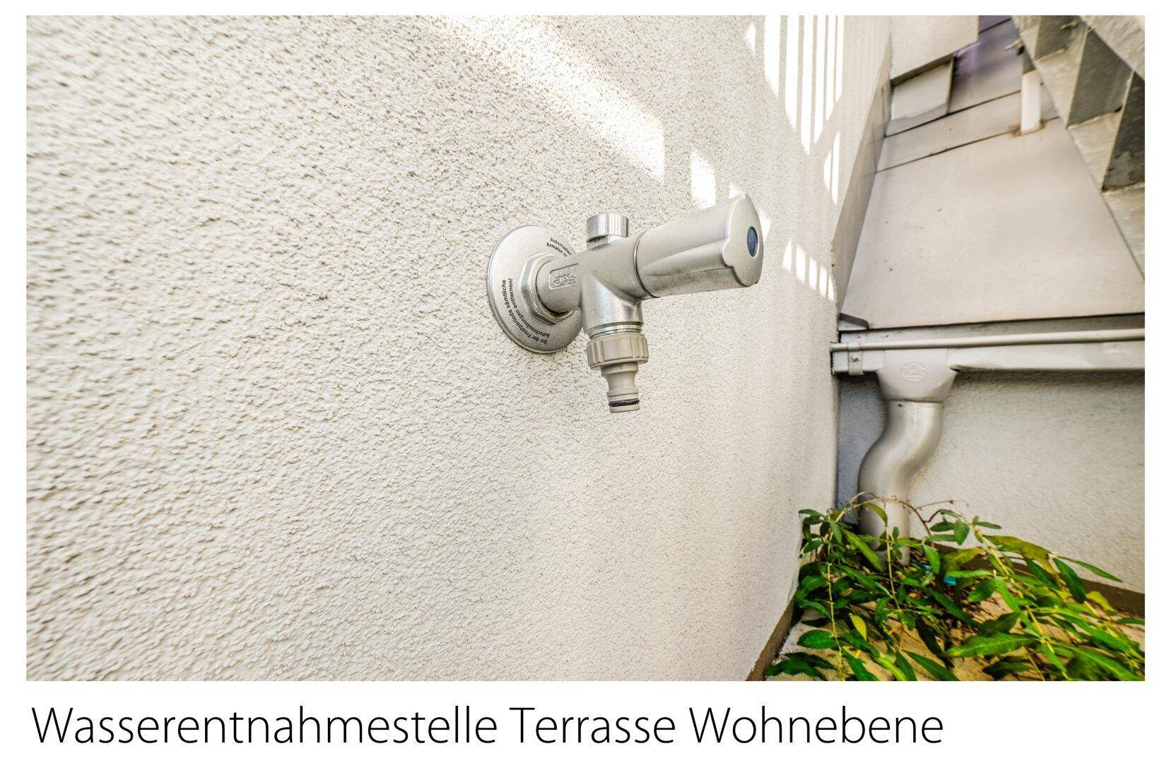 Wasserentnahmestelle Terrasse Wohnebene