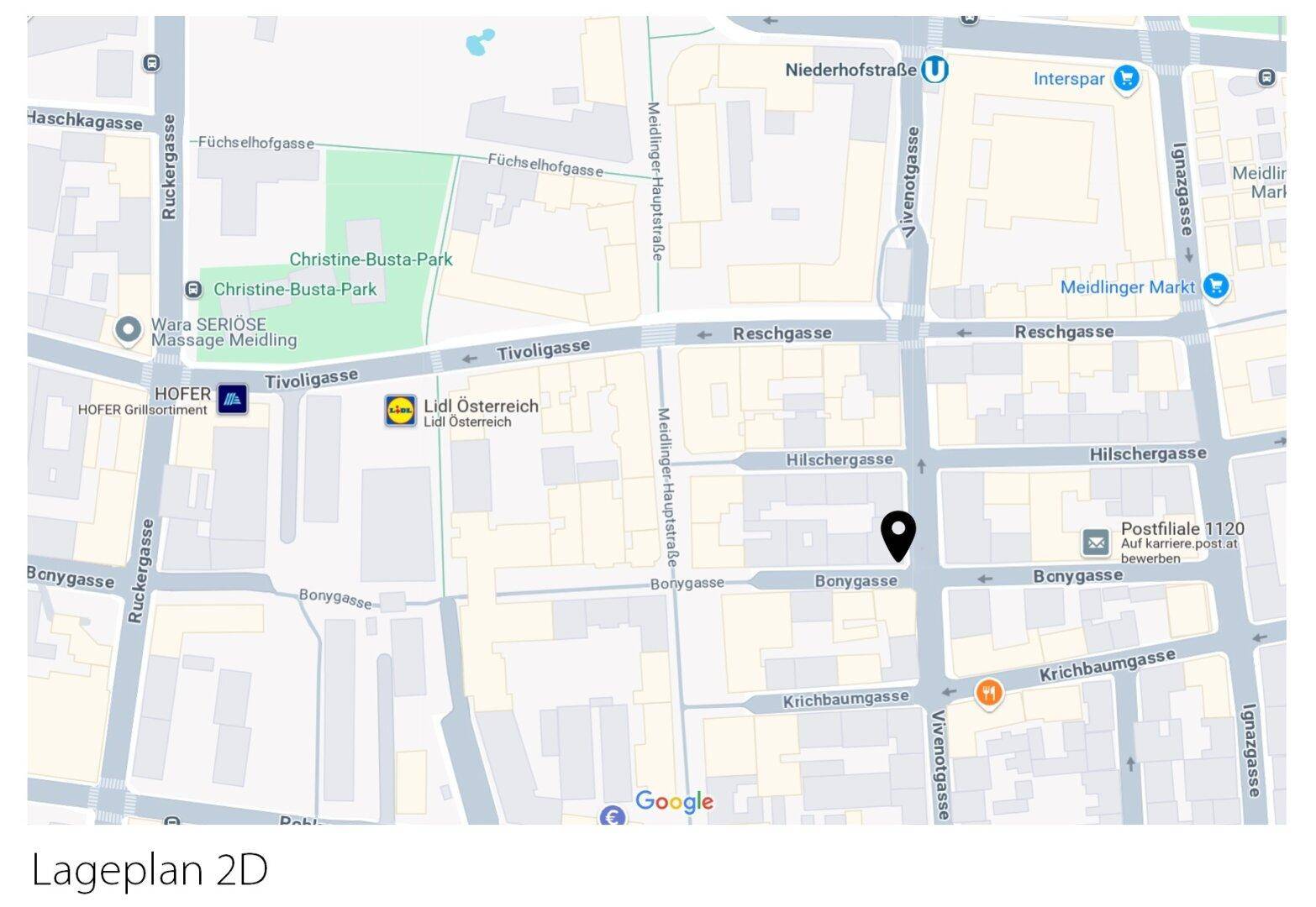 Lageplan in 2D