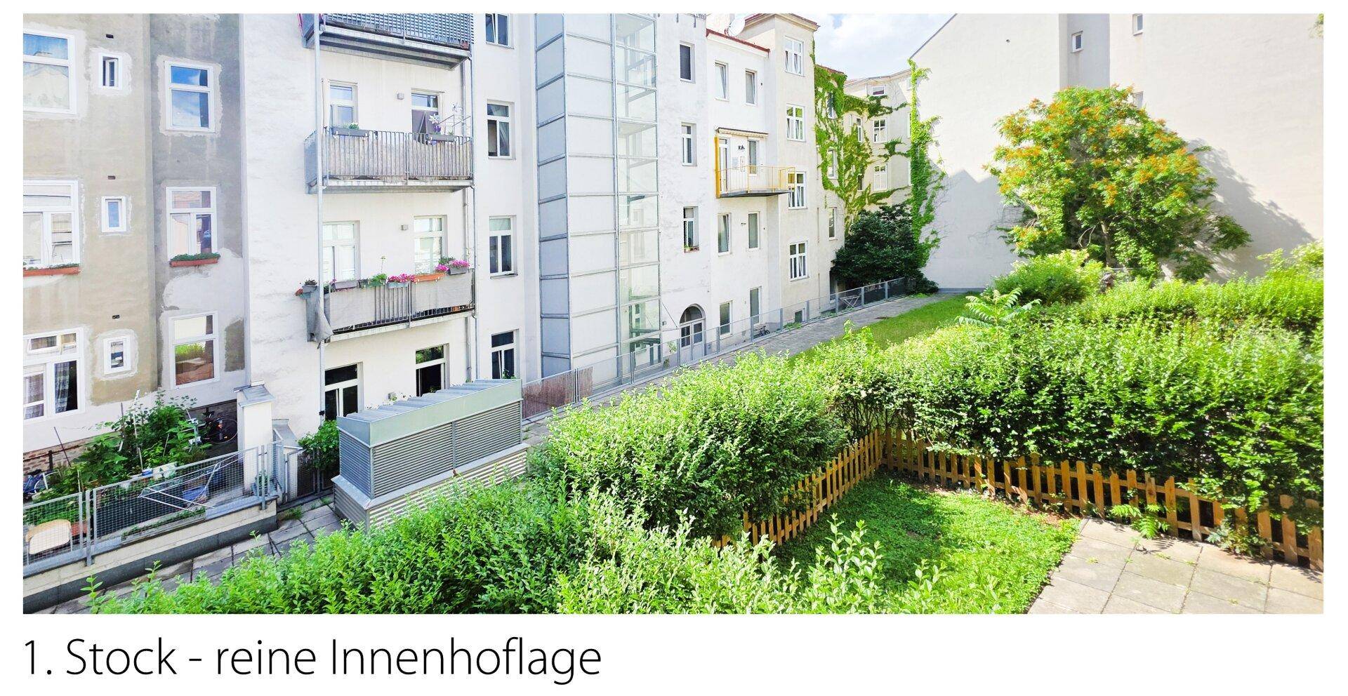 Reine Innenhoflage