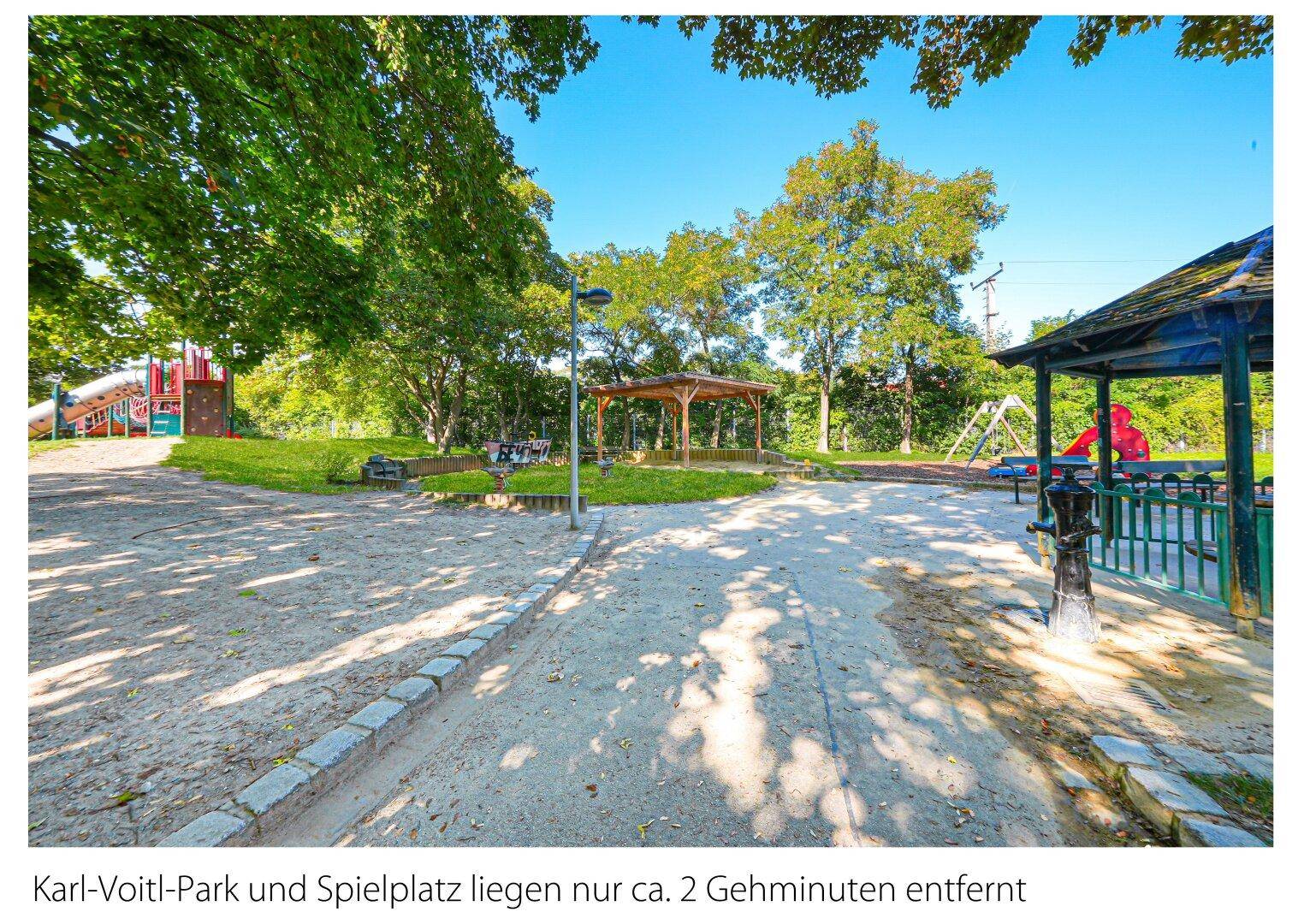 Schpielplatz nur 2 min entfernt