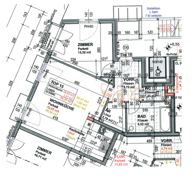 2-Zimmer-Wohnung mit Balkon, 59 m², Floridsdorf, Floridsdorf