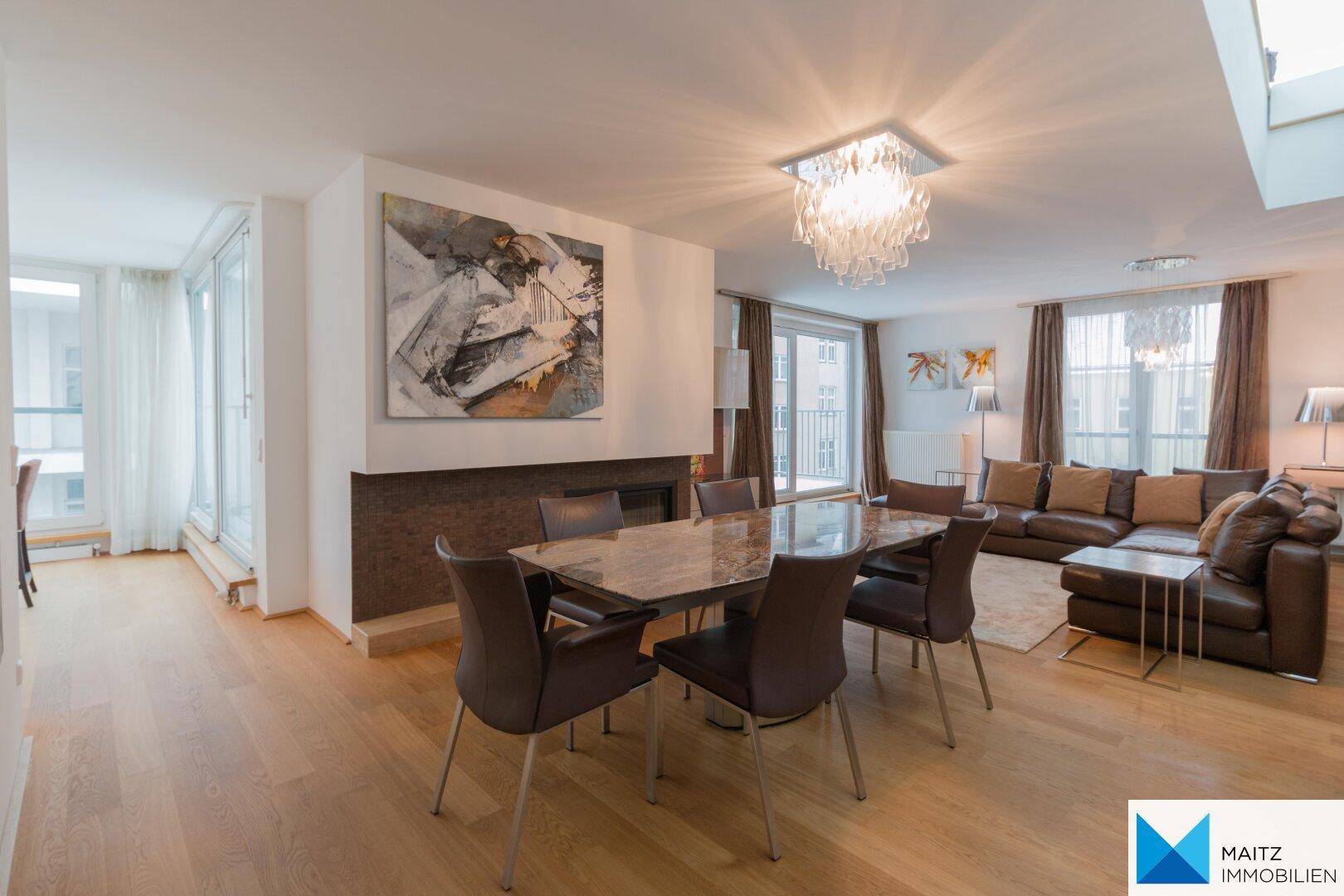Stilvoll möblierte DG-Wohnung mit 2 Terrassen | 2 GARAGEN opt ** KLIMAANLAGE ** U3 ROCHUSMARKT ** – pohled 5