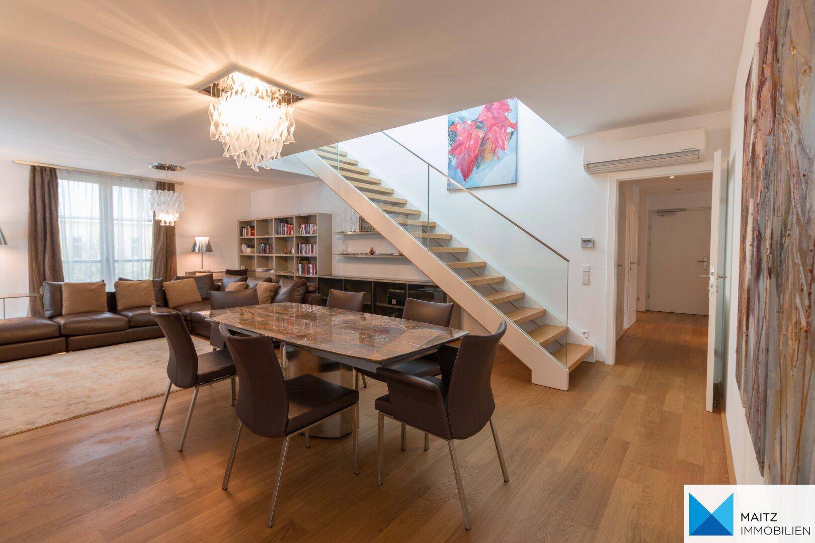 Stilvoll möblierte DG-Wohnung mit 2 Terrassen | 2 GARAGEN opt ** KLIMAANLAGE ** U3 ROCHUSMARKT ** – pohled 3