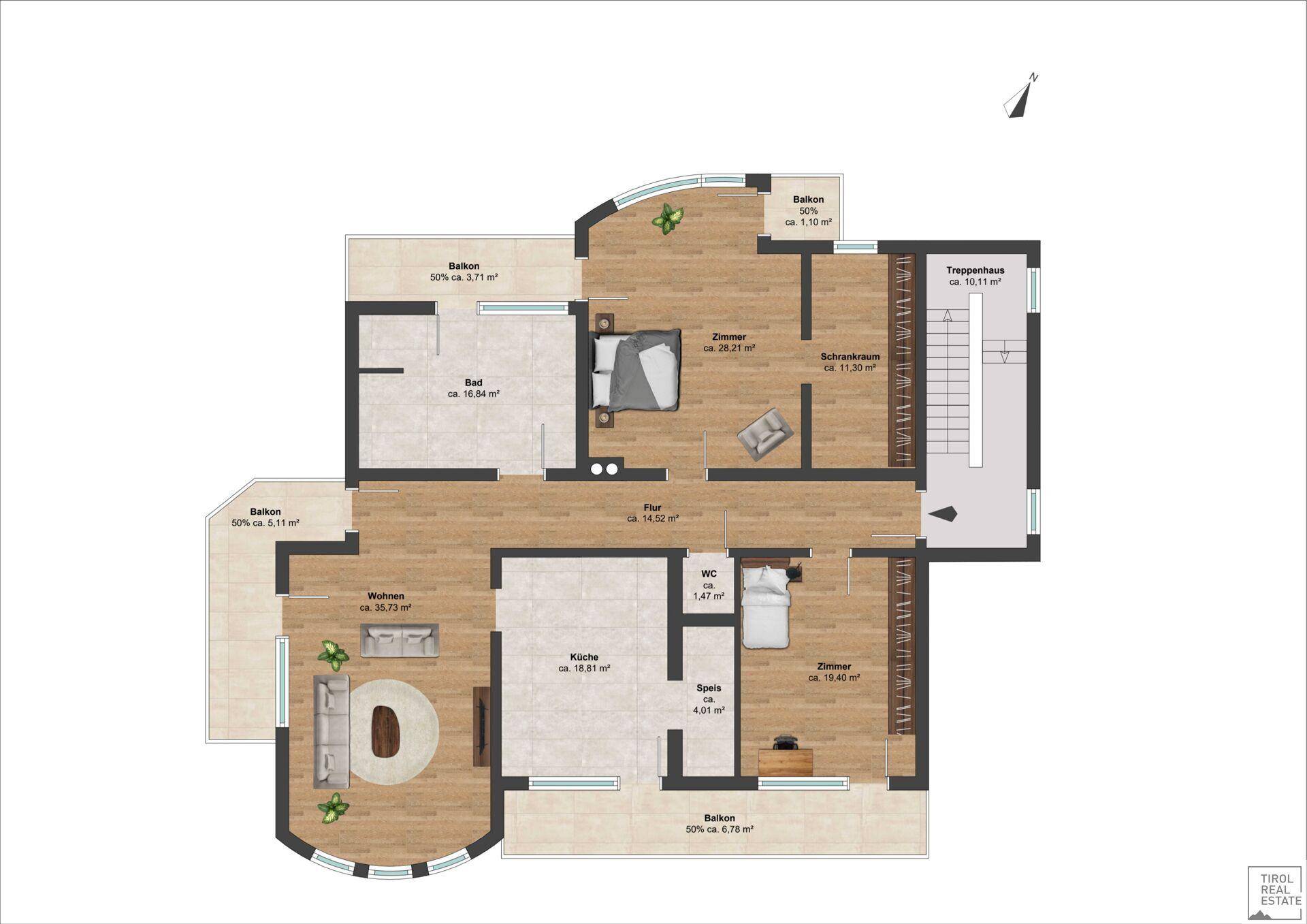 Wohnhaus Steinberg am Rofan - 1. Obergeschoss - EHSWV4-3