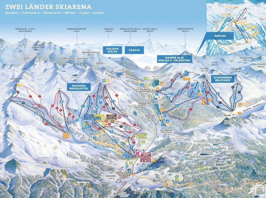 Nauders Skigebiet