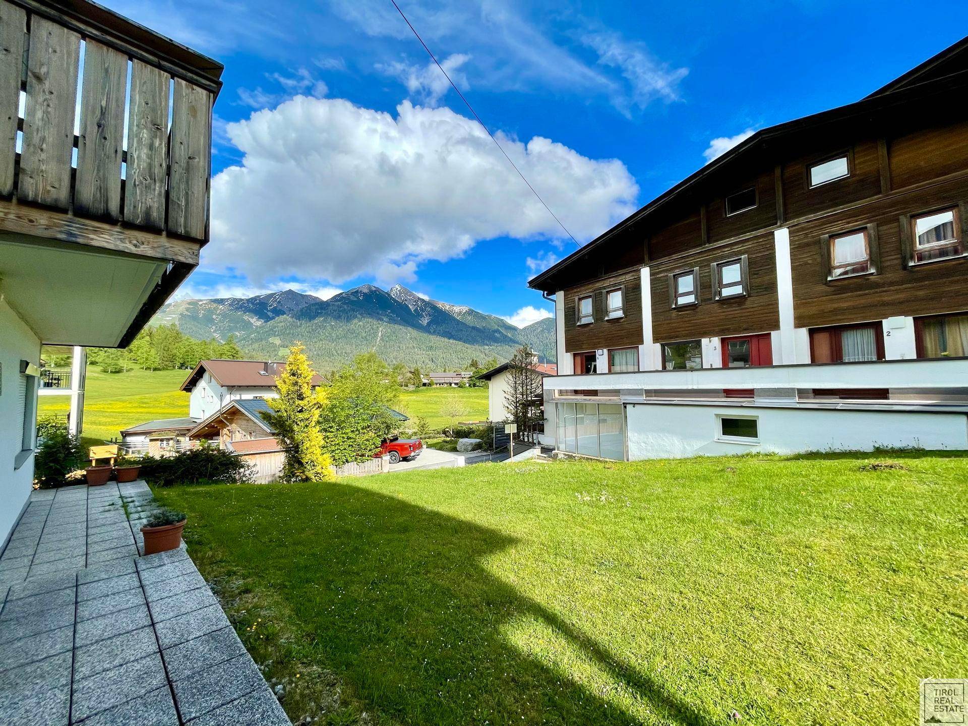 Ausblick von Terrasse mit Allgemeingarten