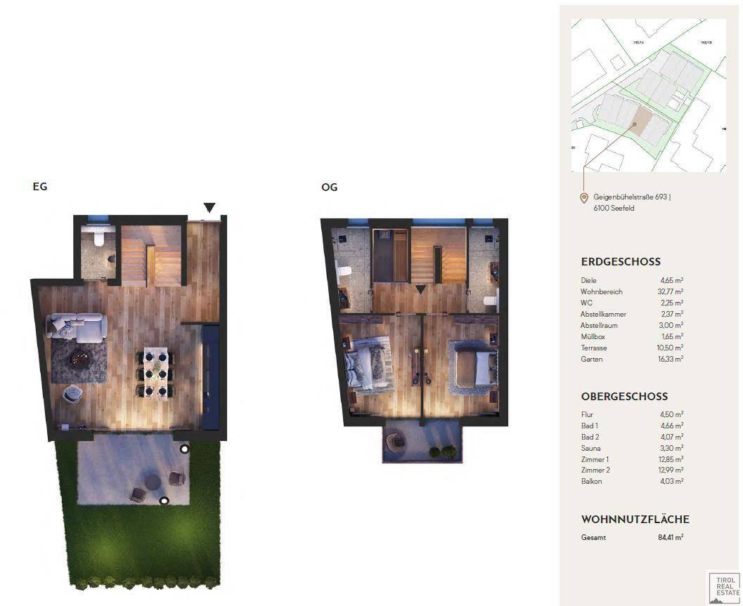 Grundriss Chalet TOP 3