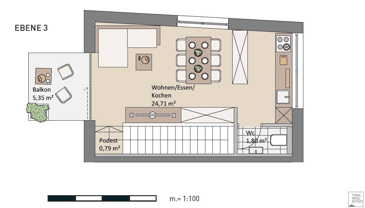 Grundriss Ebene 3