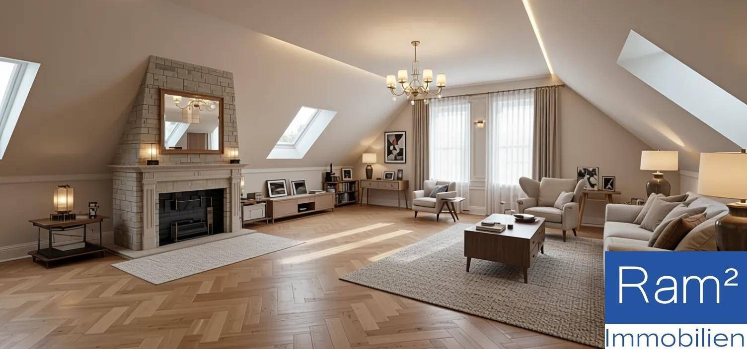 Sanierte Dachboden