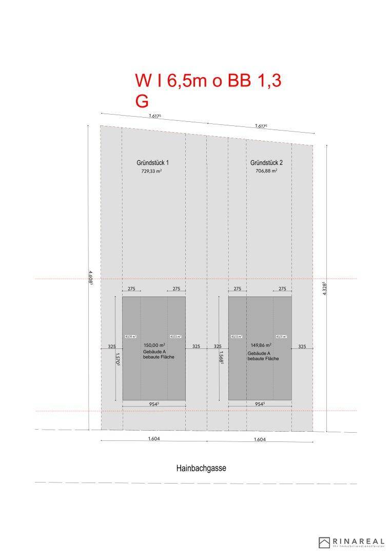 Zwei Baugründe mit ca. 730 m² bzw. 706 m² | städtischer Komfort mit naturnahen Qualitäten | Hainbachgasse - Ansicht 4
