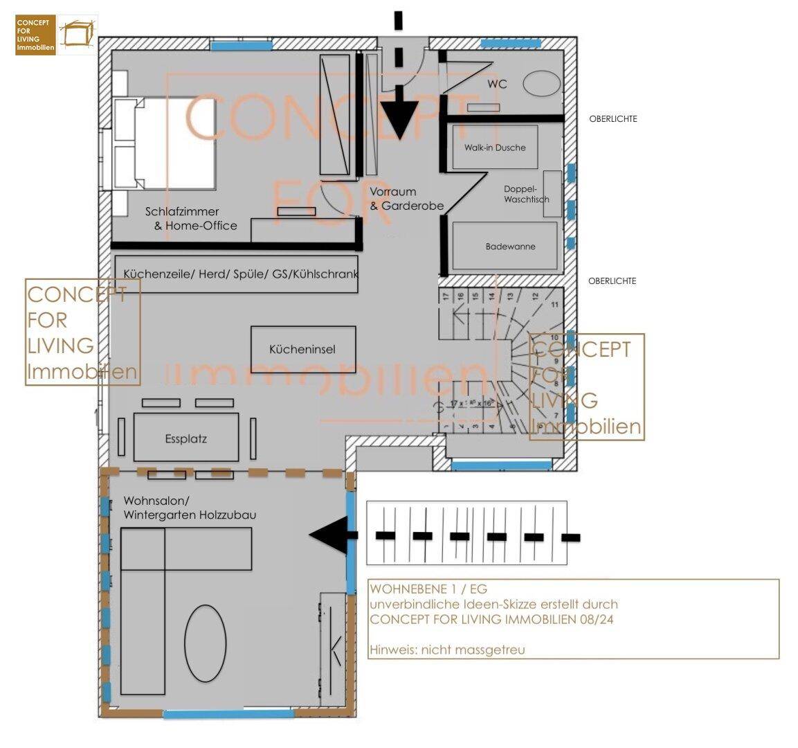 Plan/ BUNGALOW | WOHNEBENE 1/ EG