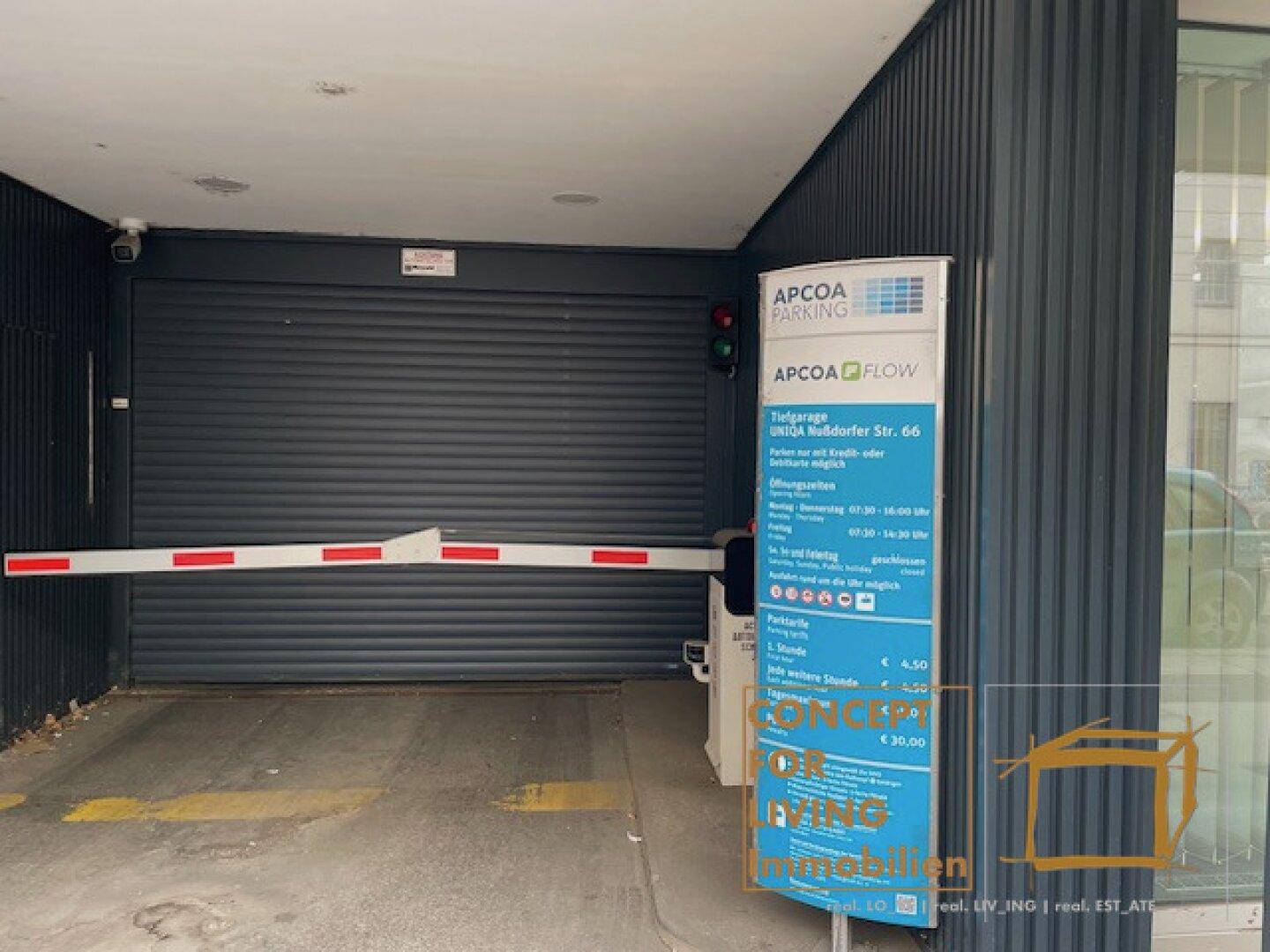 Apcoa Garage ganz in der Nähe