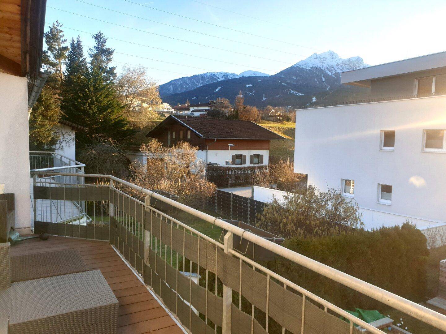 Ausblick vom Balkon nach Süden