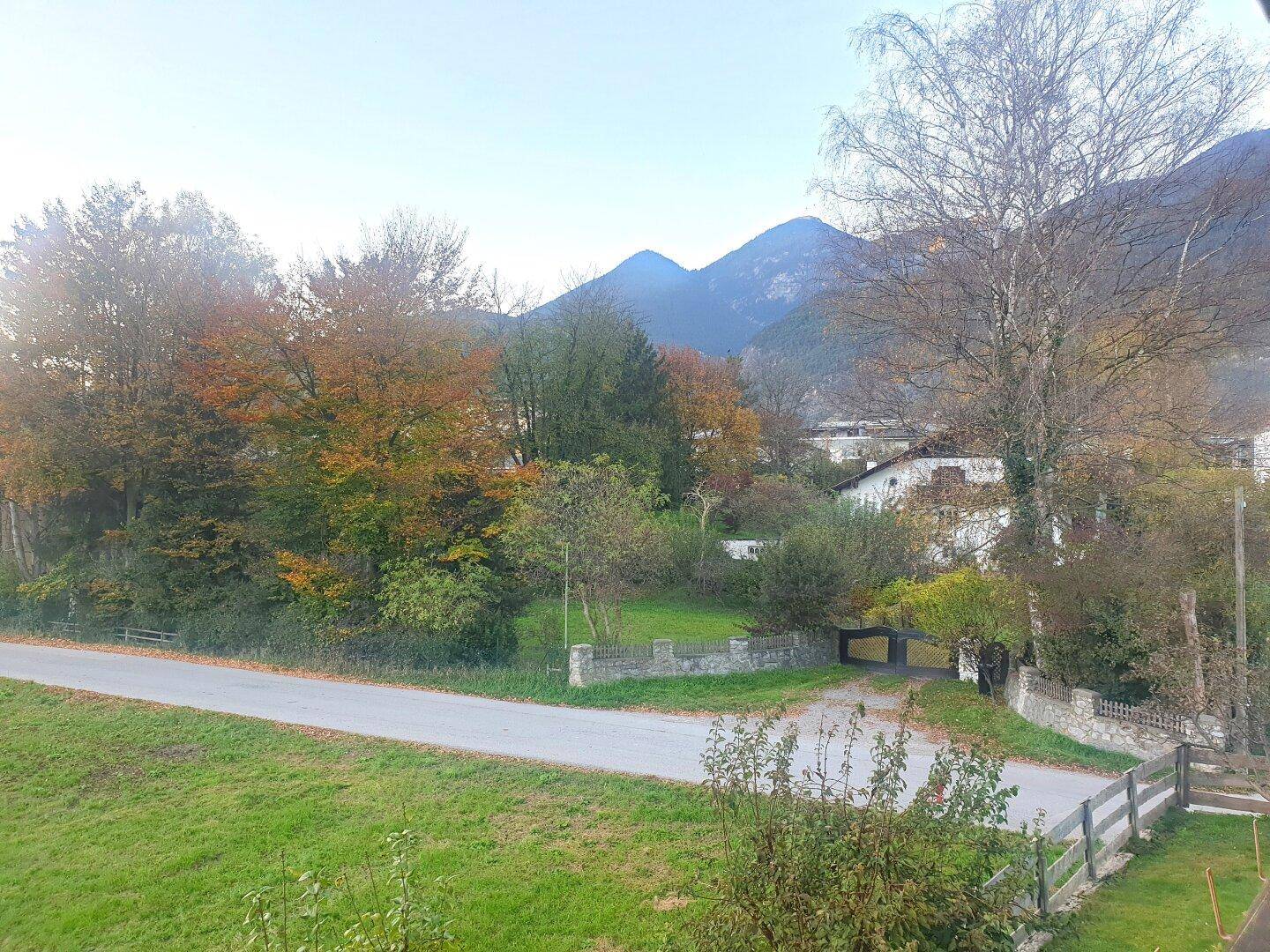 Ausblick von der Terrasse nach Nord- west.