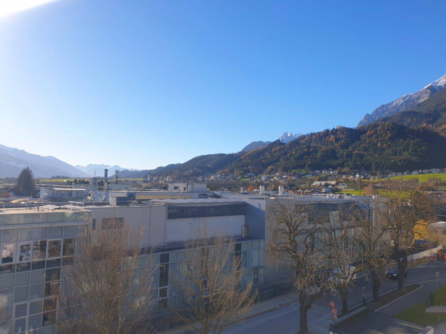 Aussicht vom Balkon nach Westen