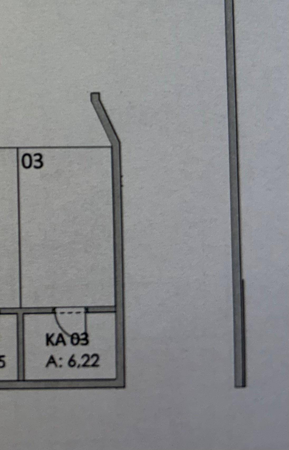 Grundrissausschnitt zeigt einen Kellerraum oder Abstellraum mit der Nummer 03.