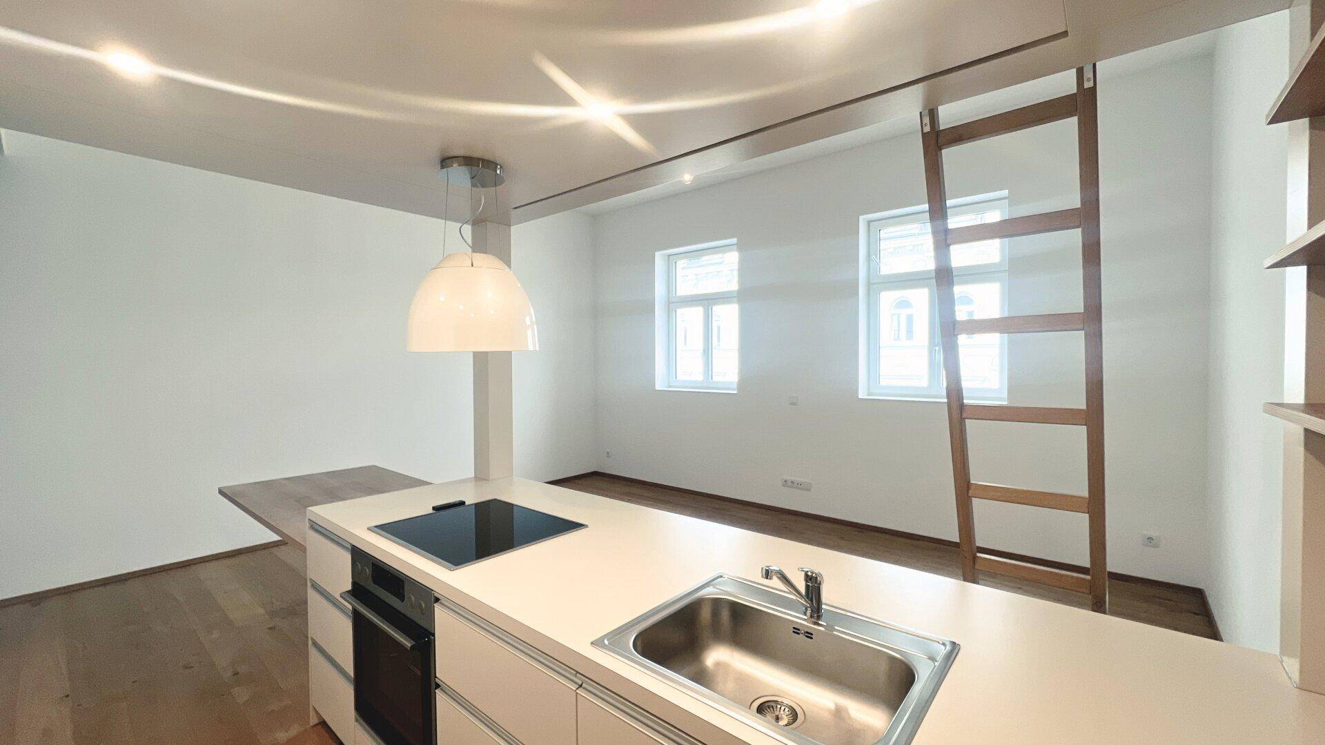 Exklusive 1-Zimmerwohnung mit Hochbett und Premium-Küche in Toplage! - Ansicht 6