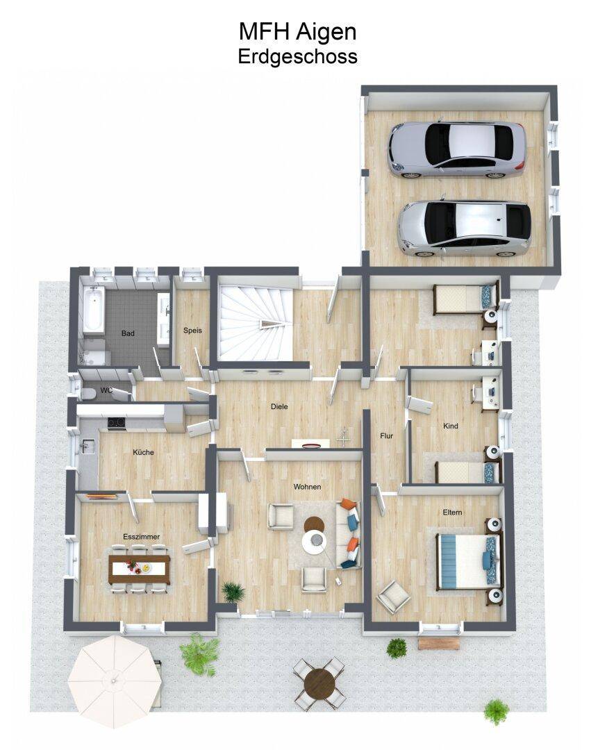 3D Musterplan EG