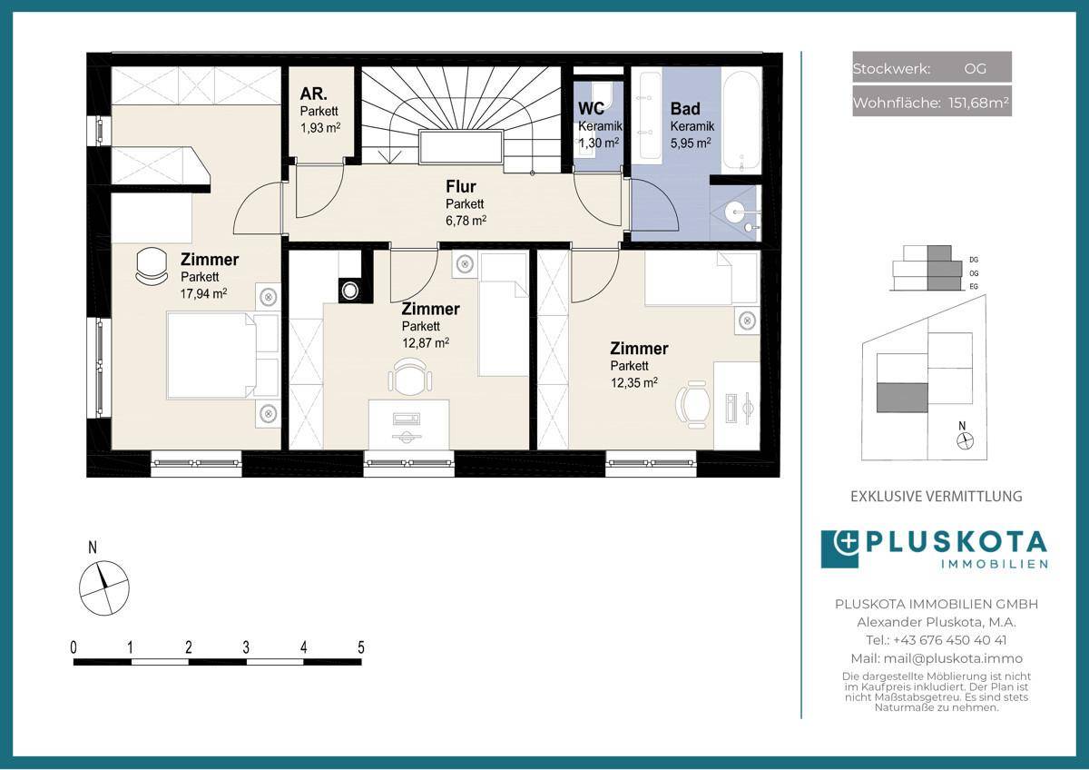 Vertriebsplan Haus 3 - OG