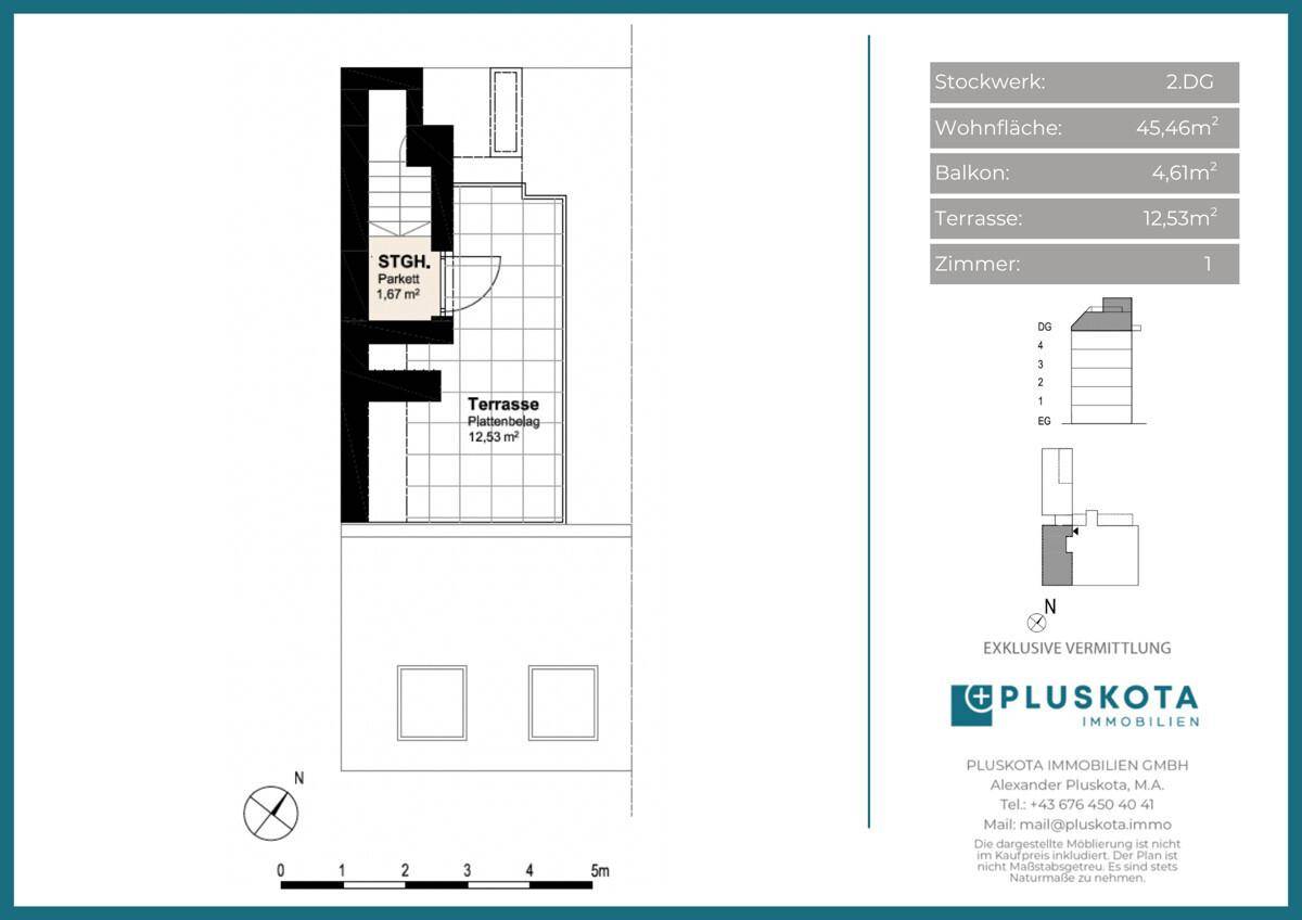 Vertriebsplan Dachterrasse