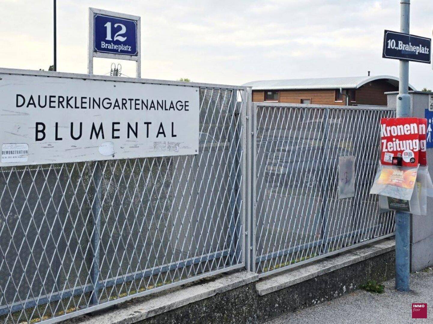 Zugang zur Gartenanlage