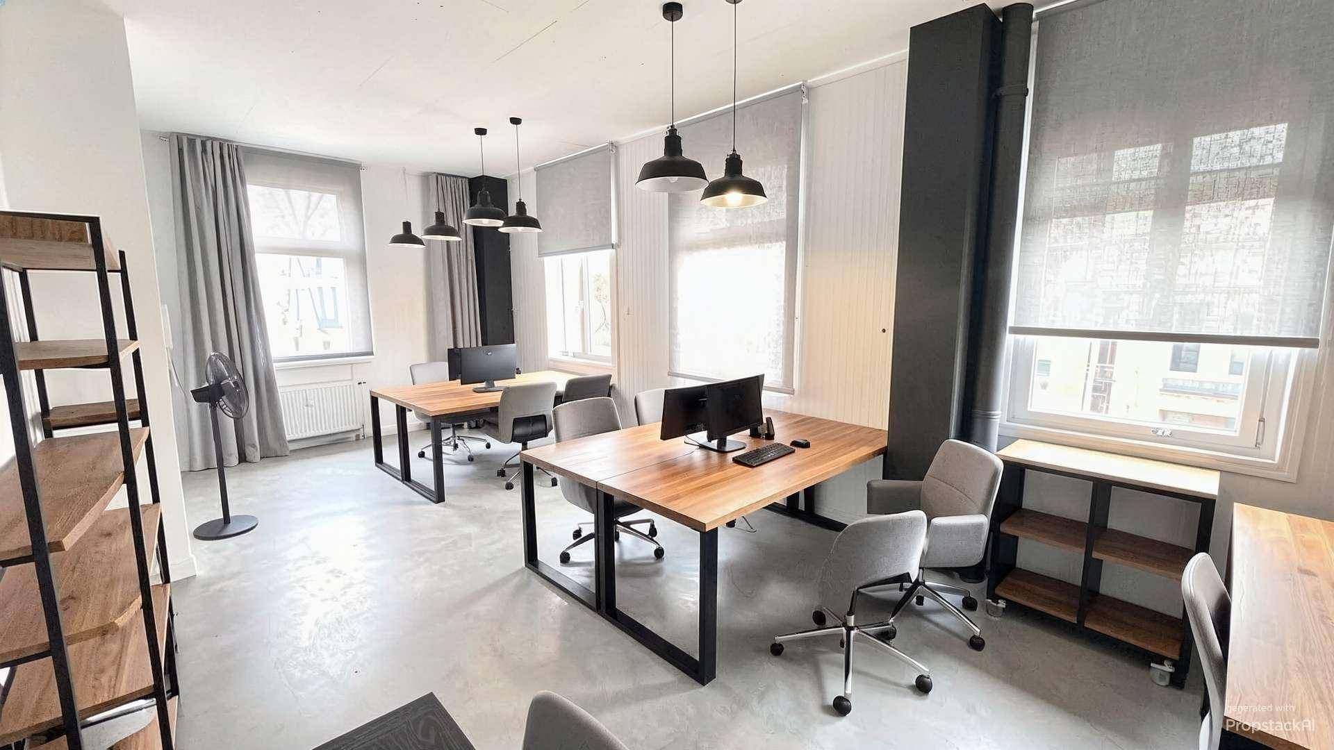 Büro mit Einrichtungsvorschlag AI