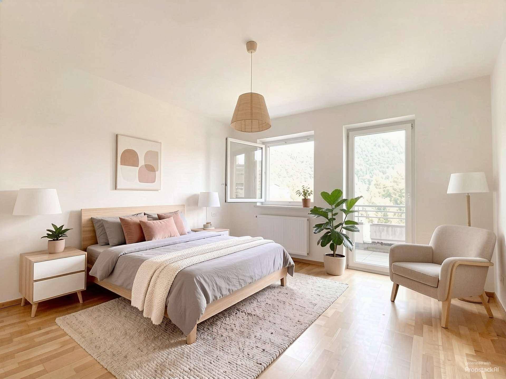 Schlafzimmer 2 mit Einrichtungsvorschlag