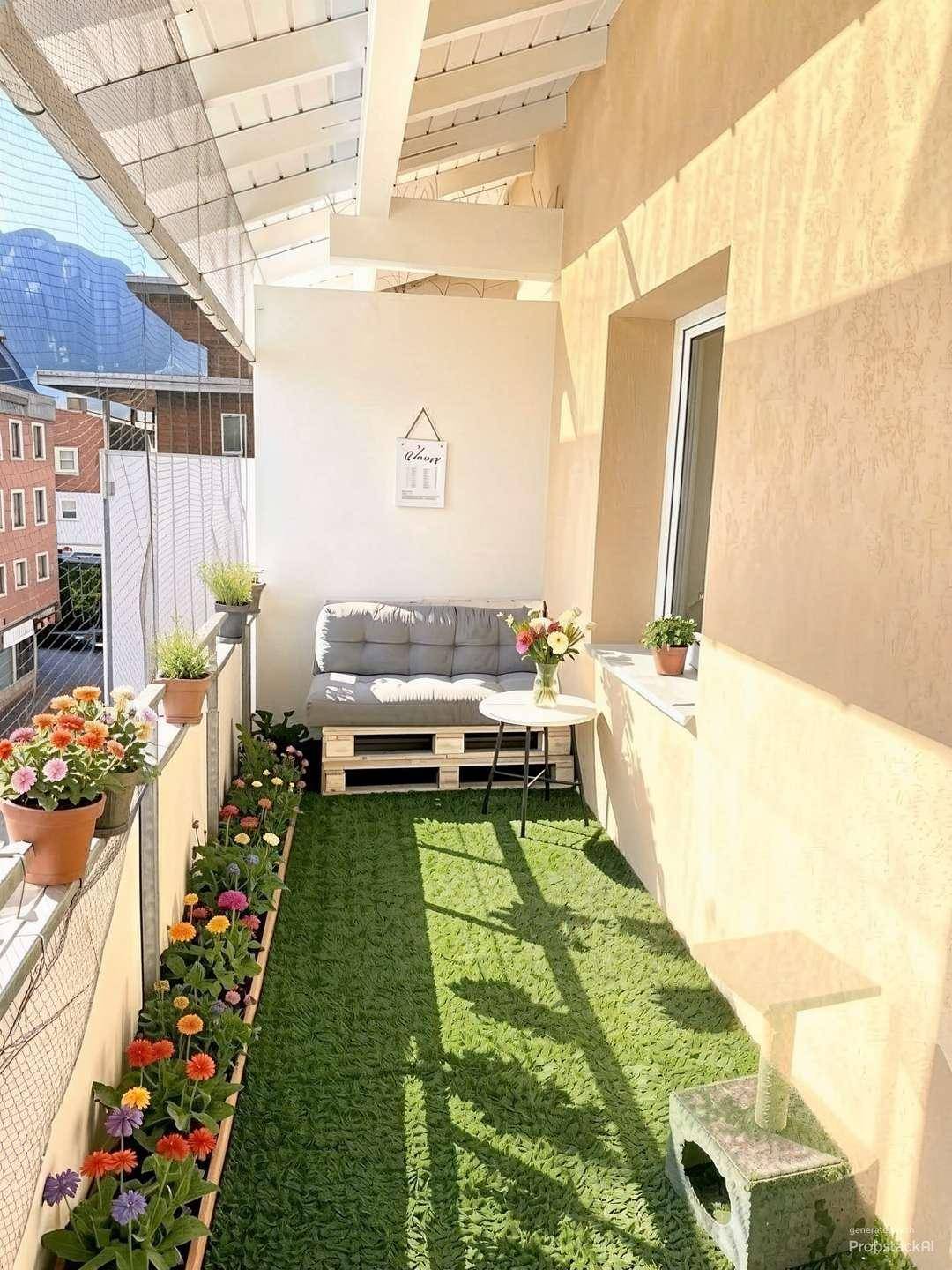 Großer Balkon