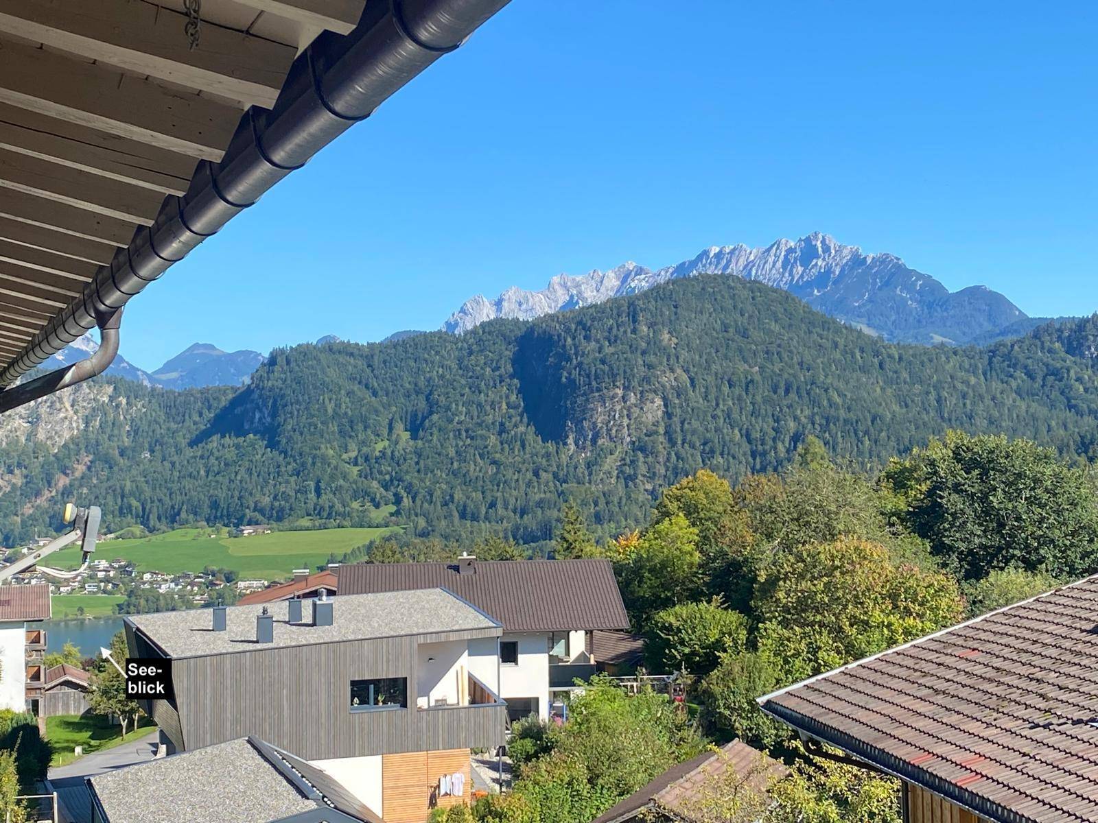 Herrlicher Ausblick auf den Thiersee und den Wilden Kaiser