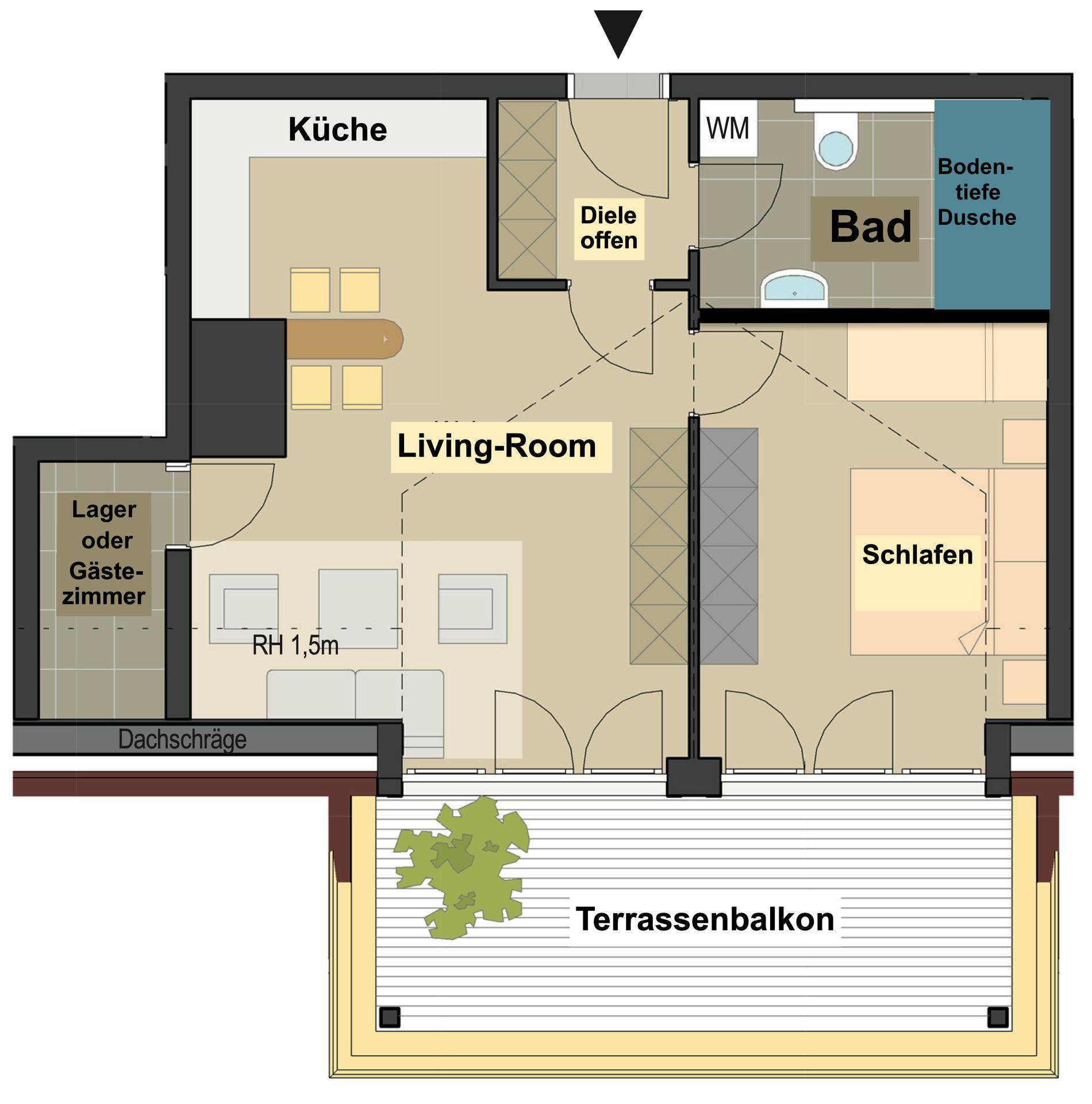 Grundriss zur Wohnung