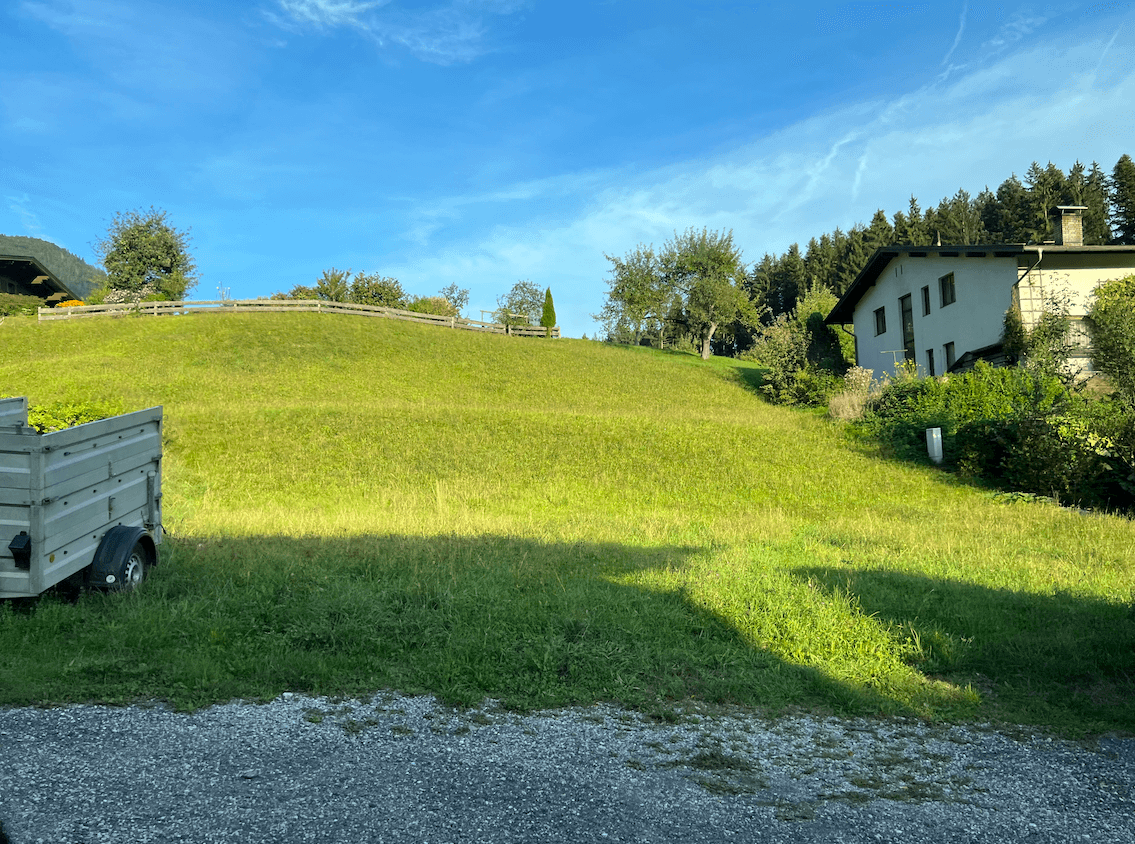 Grundstück Sommeraufnahme Westseite