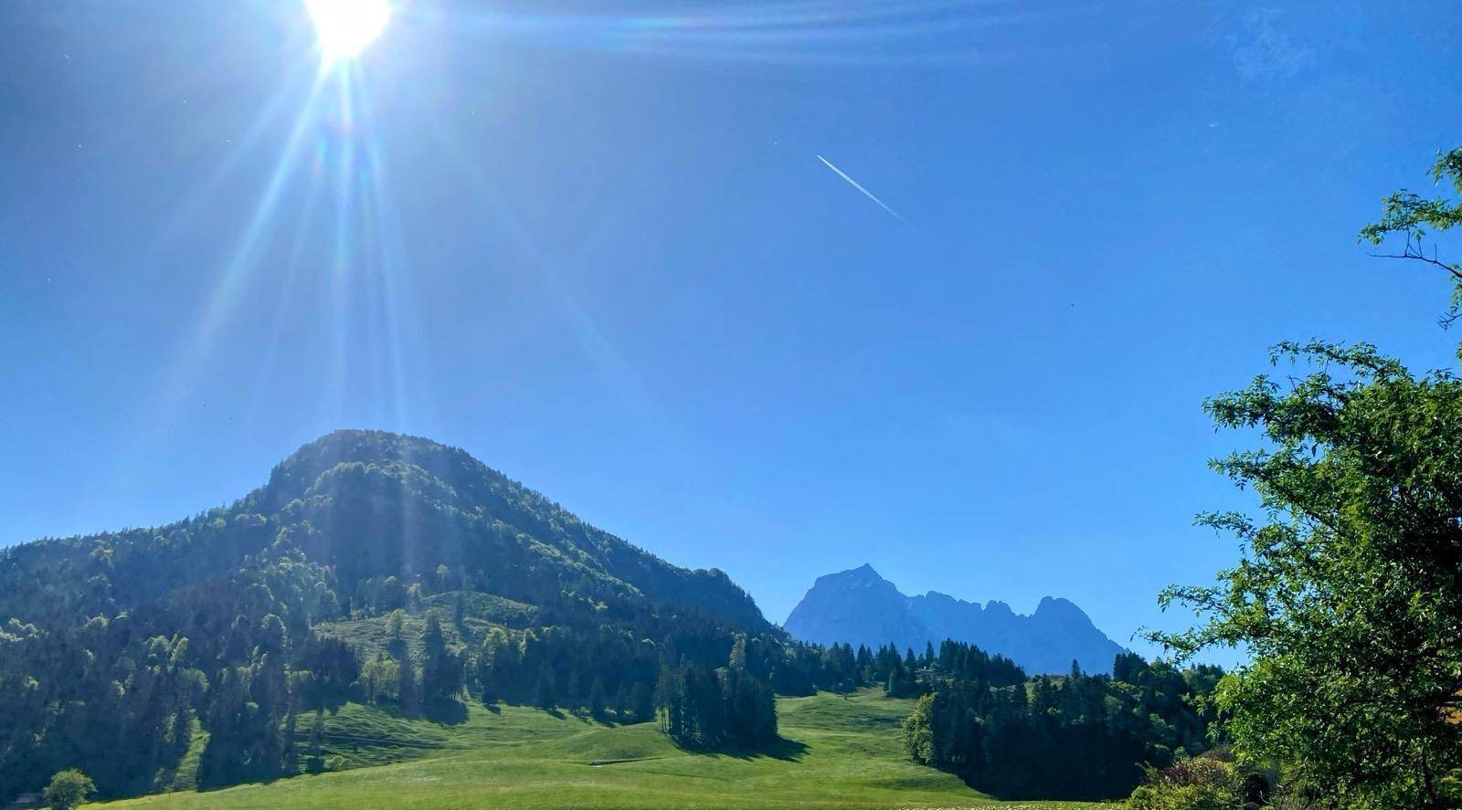 Freier Ausblick in die Natur und auf den Wilden Kaiser