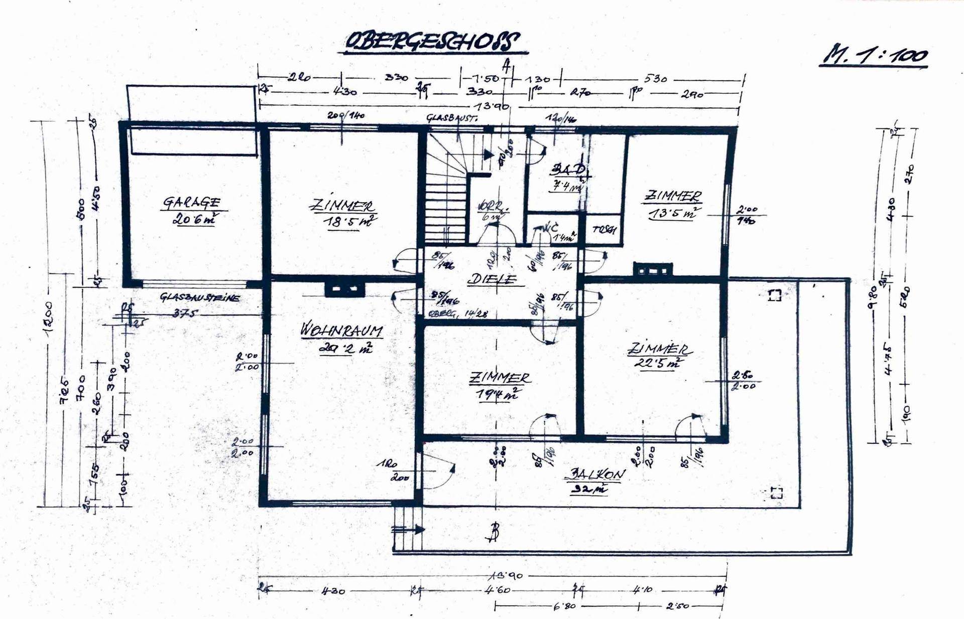 Grundriss Obergeschoß