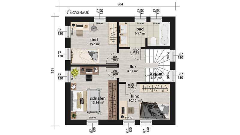 Grundrissvorschlag Aktionshaus NOVA 110 Erdgeschoß