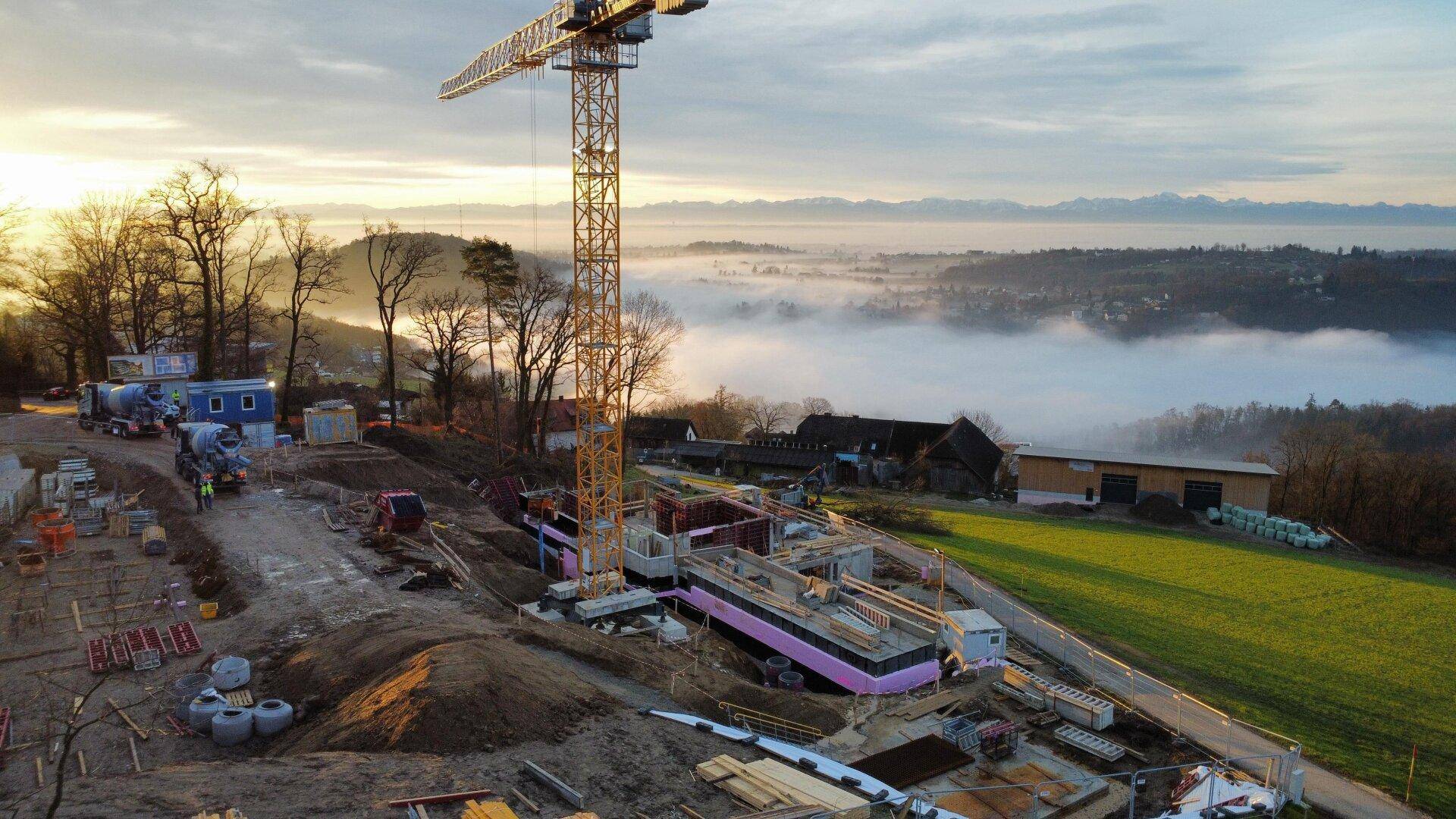 Baufortschritt Mitte Dezember 2024