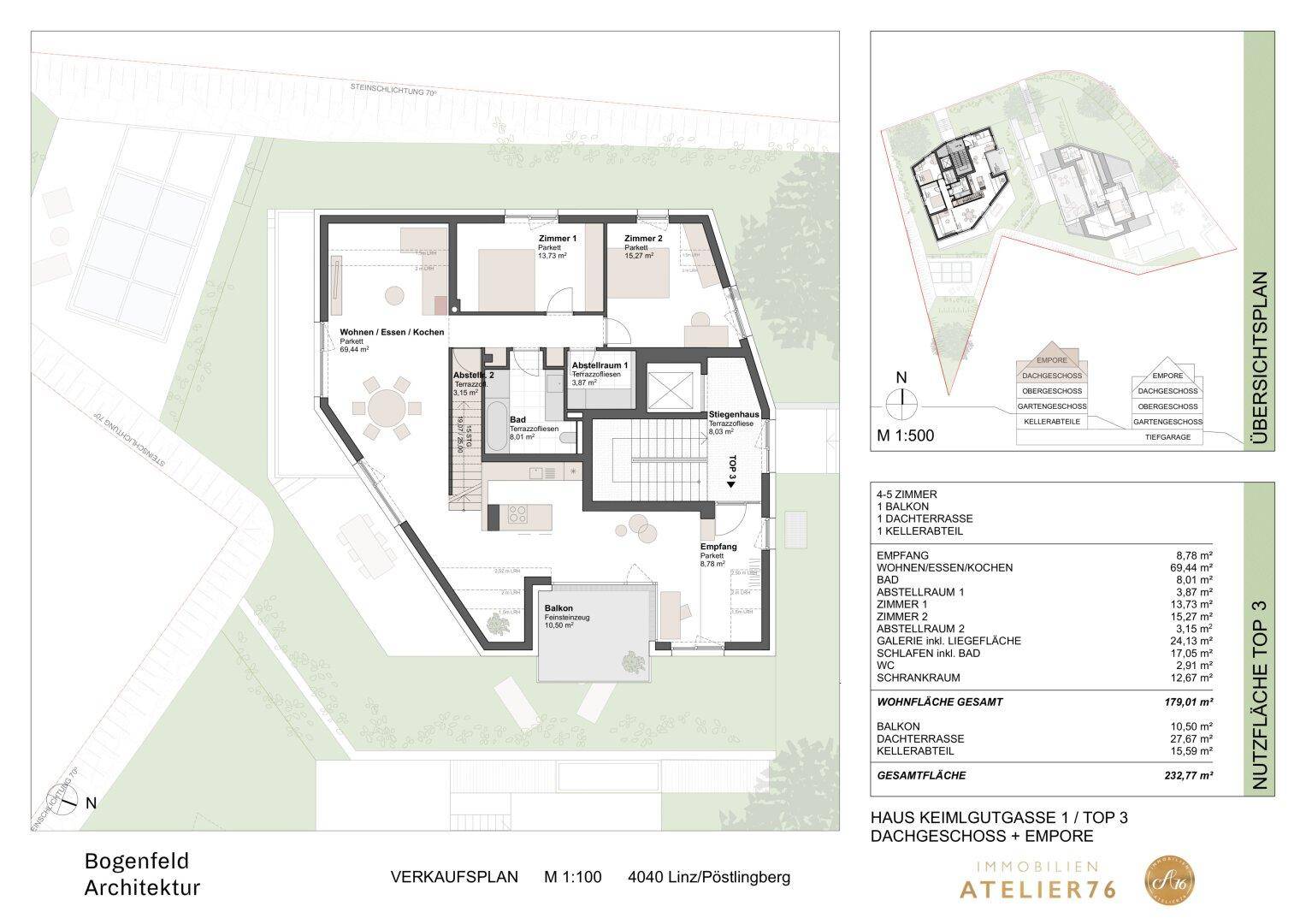 Grundriss Variante 4 Zimmer