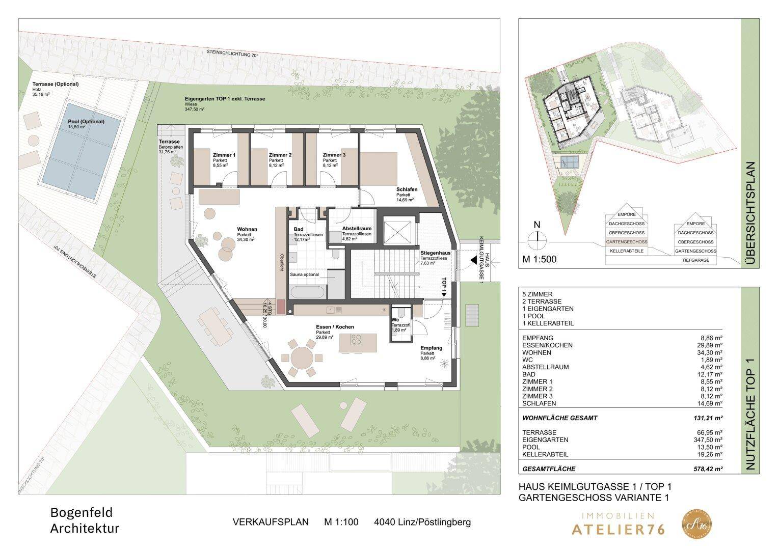 Verkaufsplan Variante 5 Zimmer