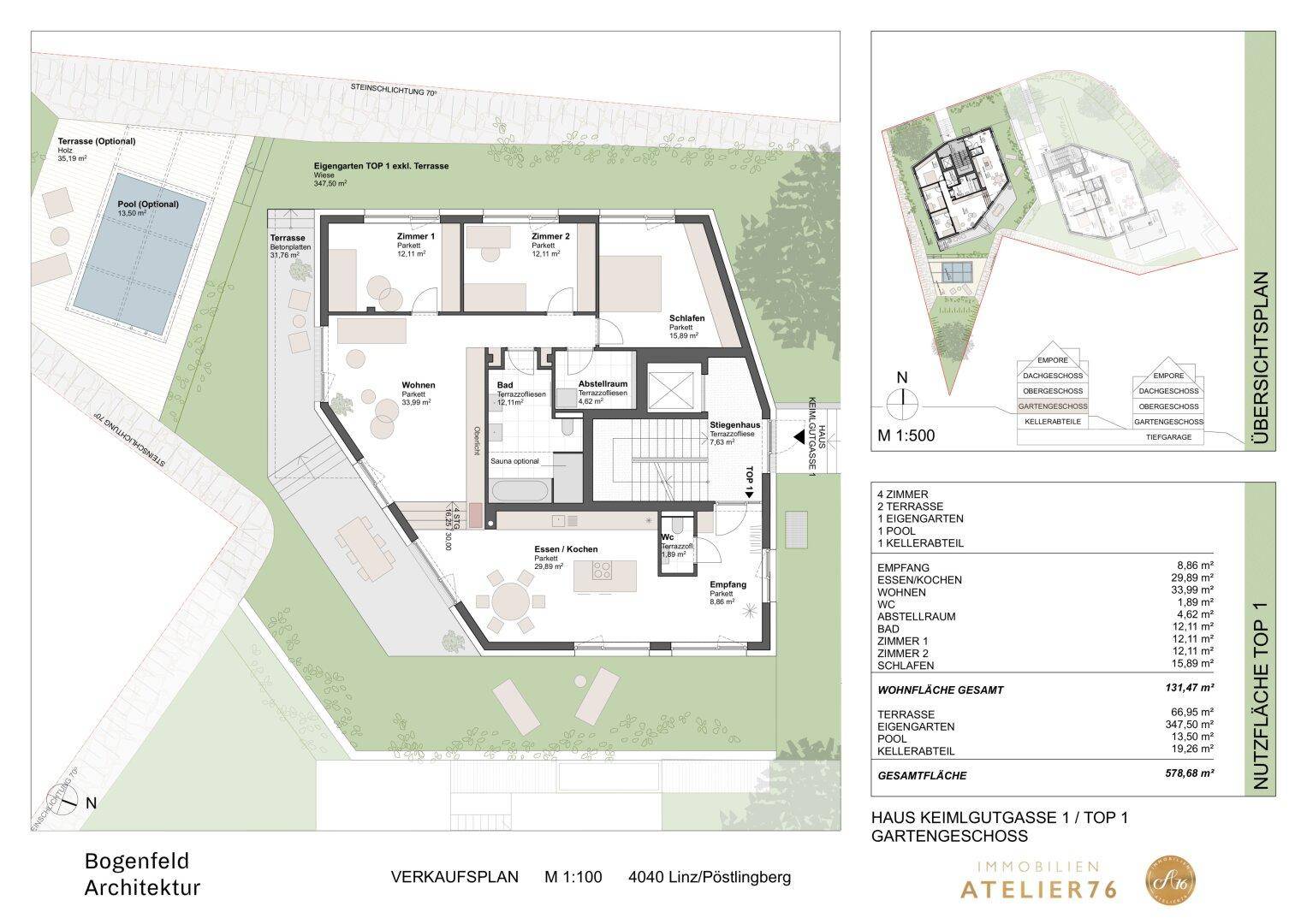 Verkaufsplan Variante 4 Zimmer