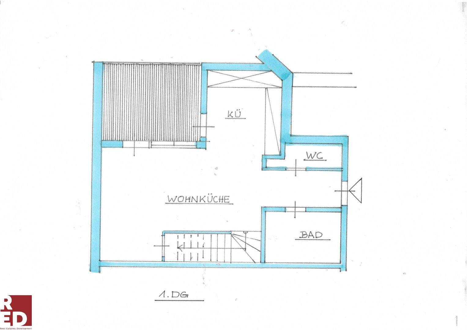 Grundriss 1Dachgeschoss