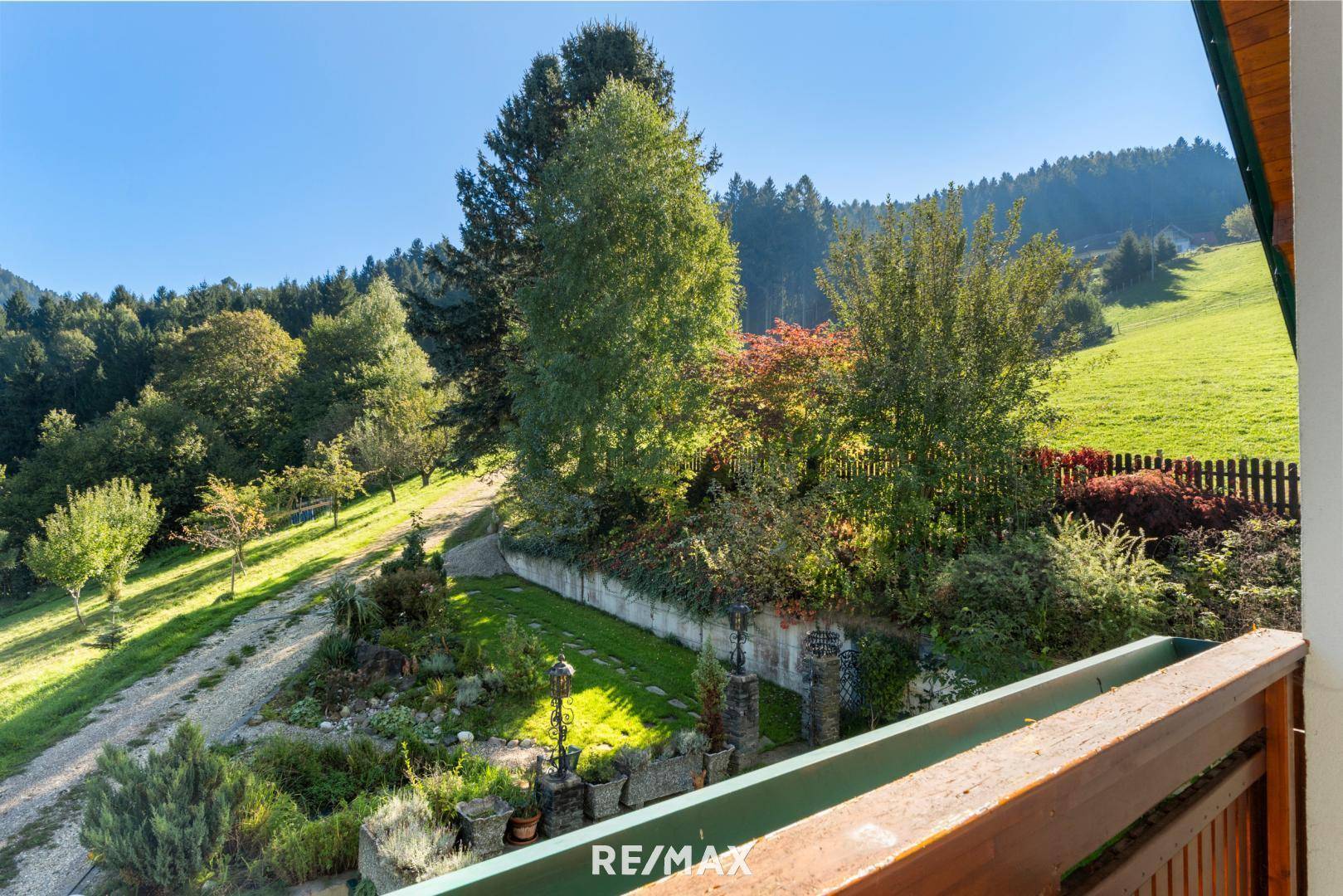 Ausblick Balkon