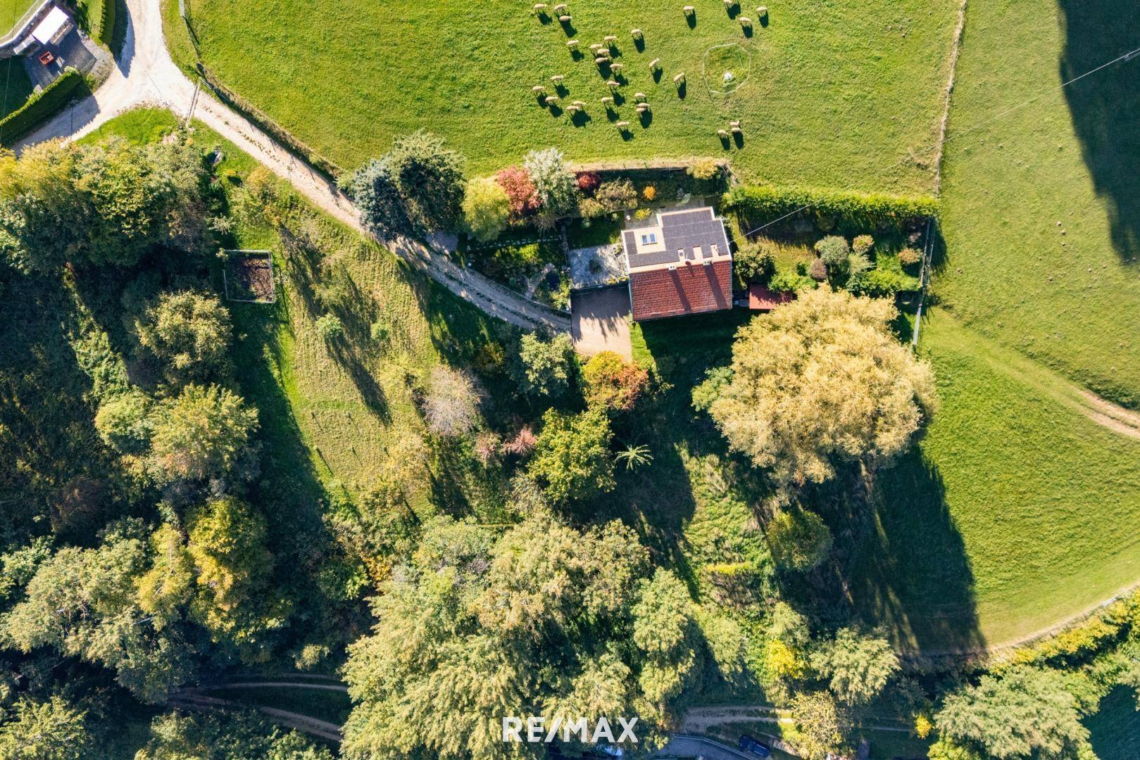 Drohnenaufnahme Grundstück